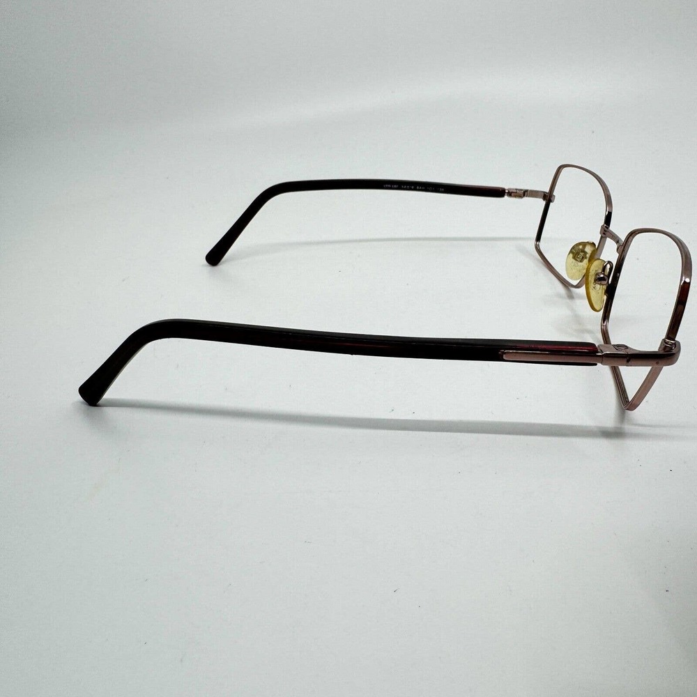PRADA VPR 58F 8AH-1O1‎ 135 Eyeglasses Frames rose Gold Metal Rectangular H9327 - Picture 4 of 7